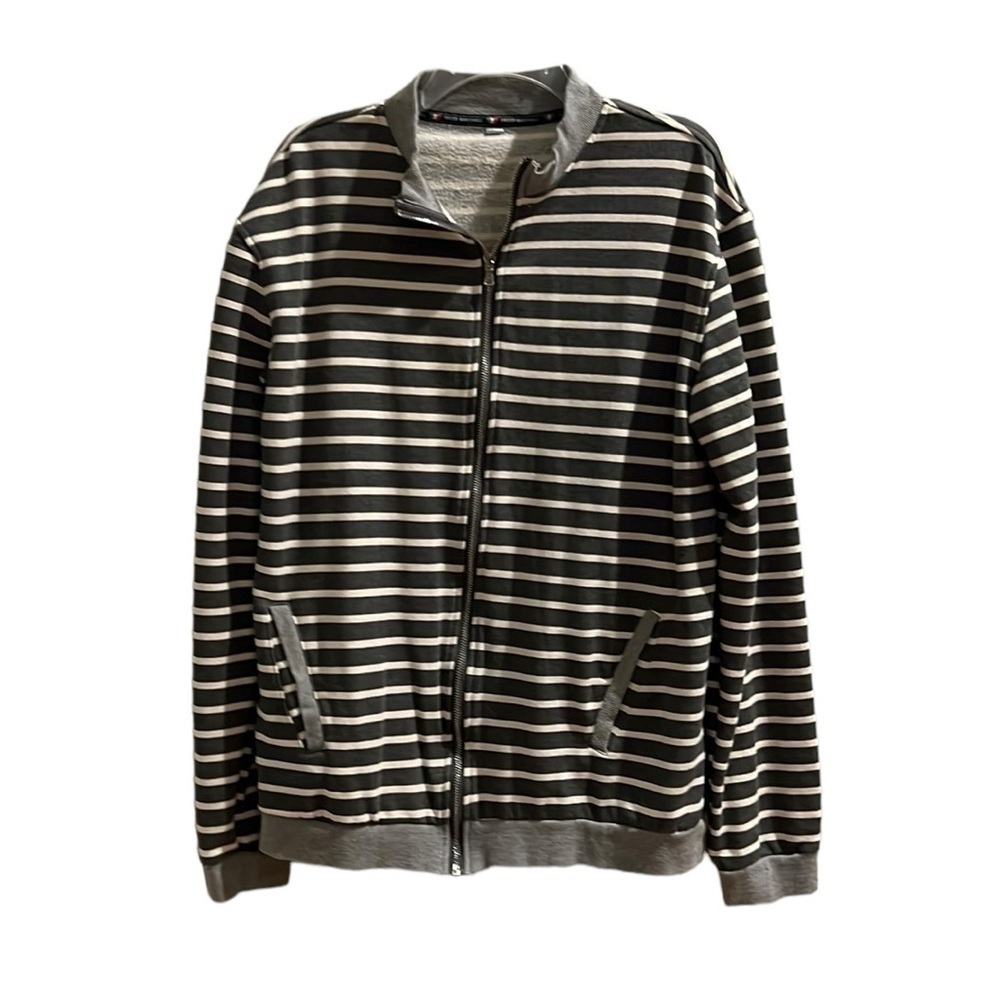 Fredd Marshall striped zip up jacket